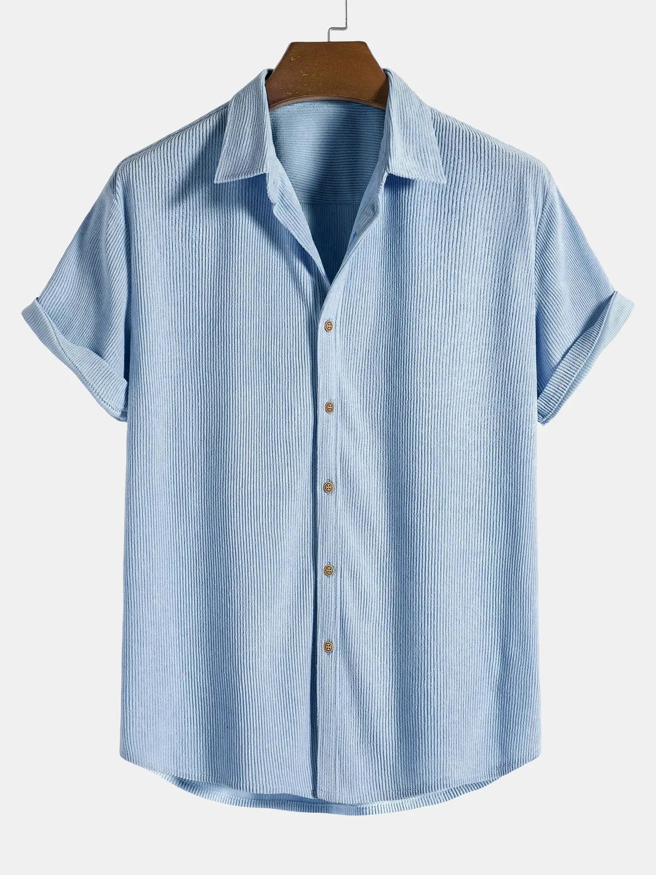 Chemise élégante en velours côtelé