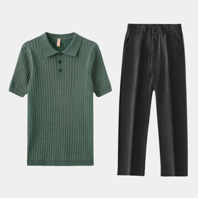 Ensemble d'été en coton frais et tropical