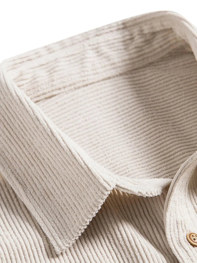 Chemise élégante en velours côtelé