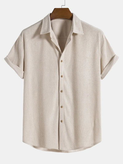 Chemise élégante en velours côtelé