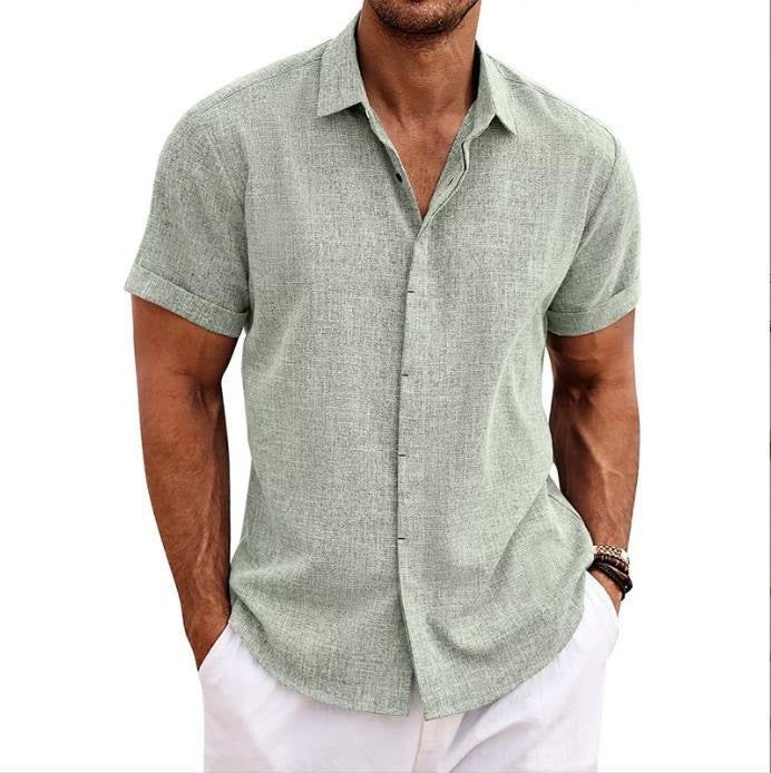 Chemise en lin à manches courtes MIAMI
