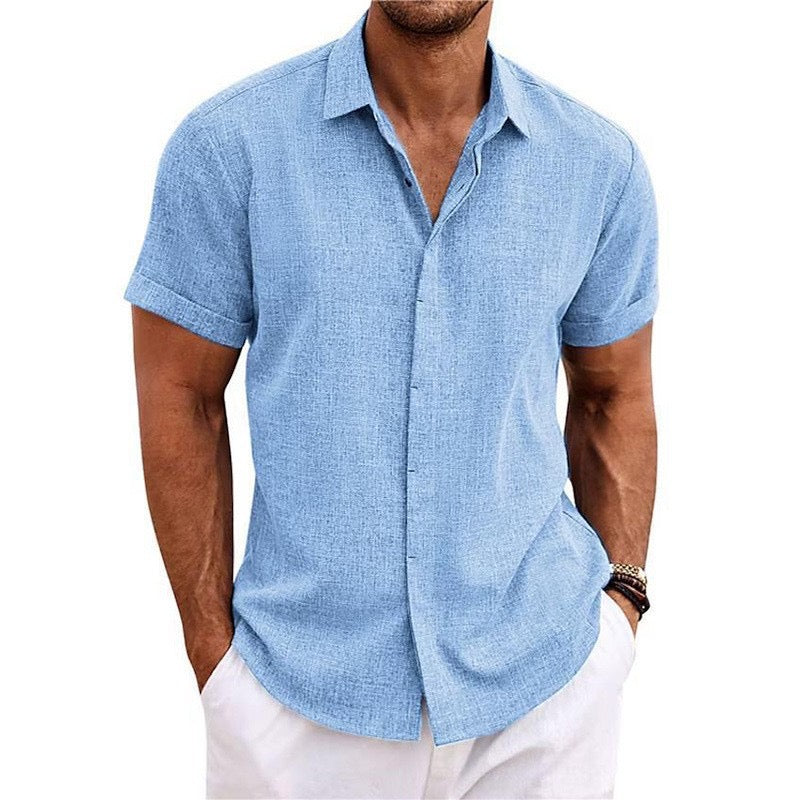 Chemise en lin à manches courtes MIAMI