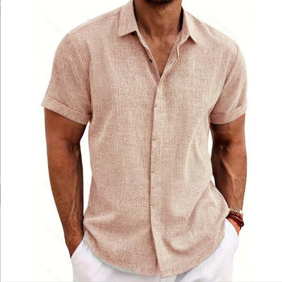 Chemise en lin à manches courtes MIAMI