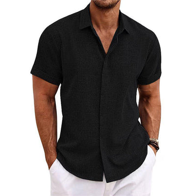 Chemise en lin à manches courtes MIAMI