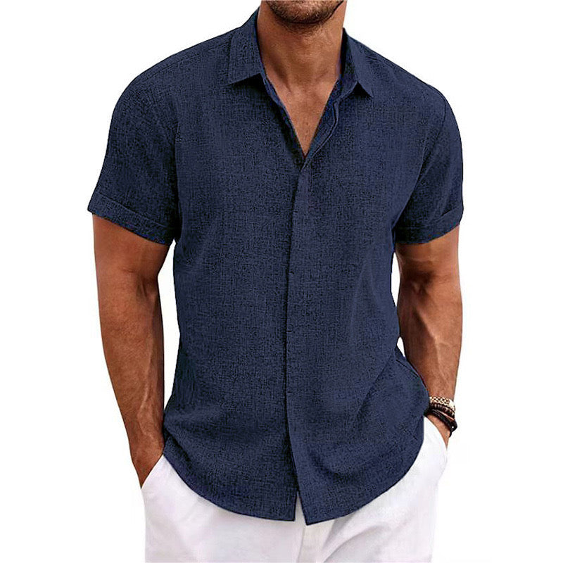 Chemise en lin à manches courtes MIAMI