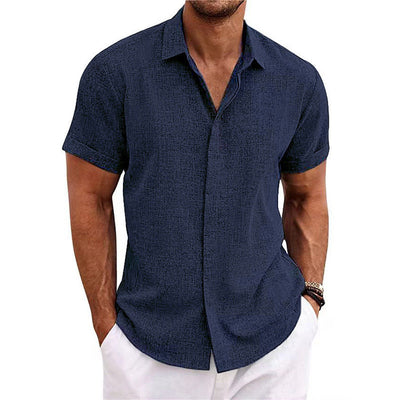 Chemise en lin à manches courtes MIAMI
