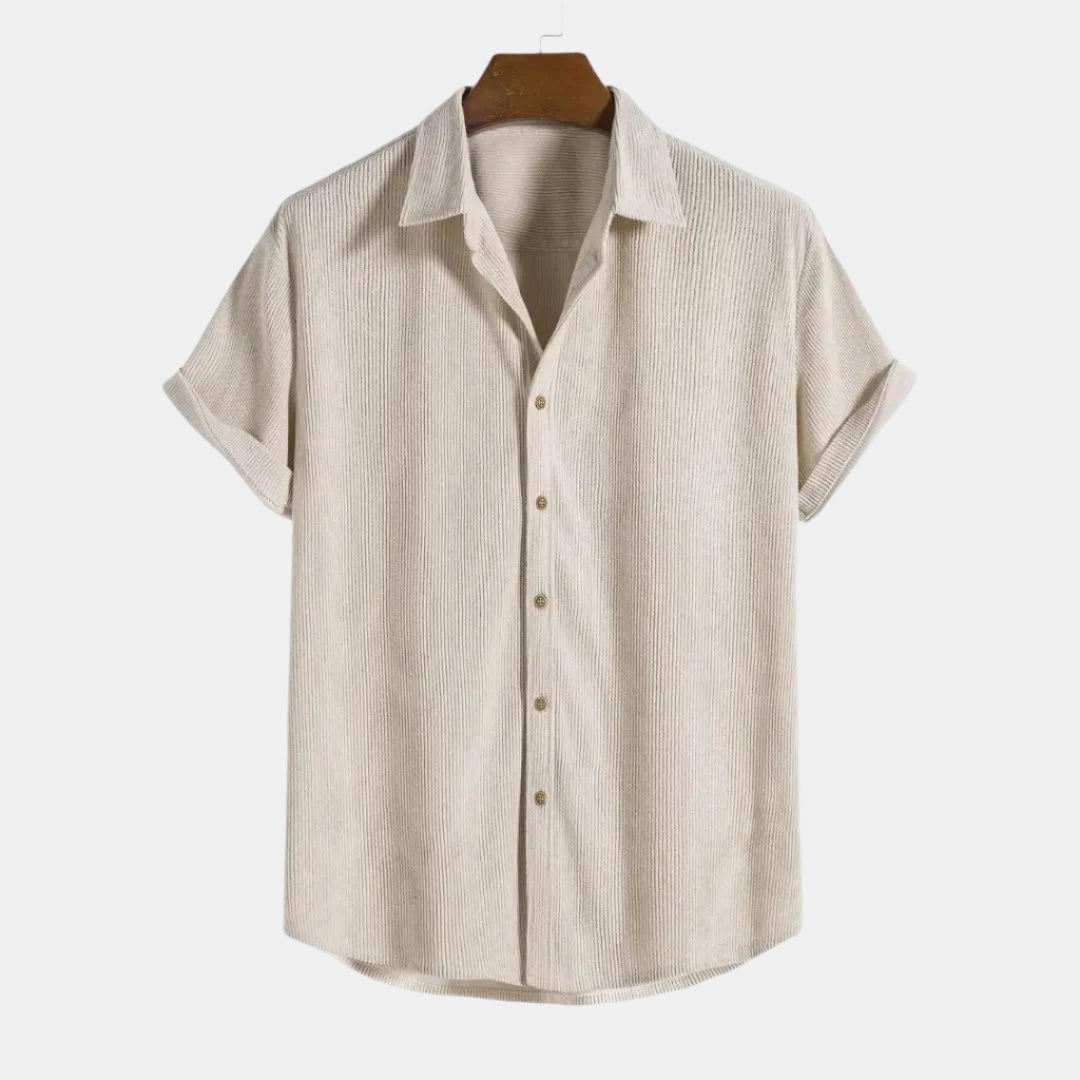 Chemise élégante en velours côtelé