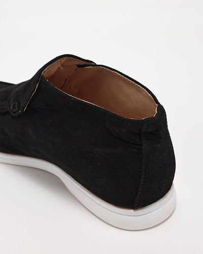 MONACO High Suede Loafers
