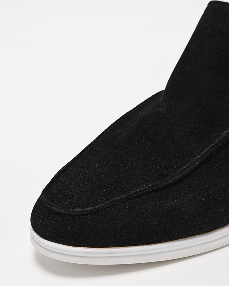 MONACO High Suede Loafers